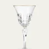 Saint Louis CrystalStella Water Goblet with Gold Rim