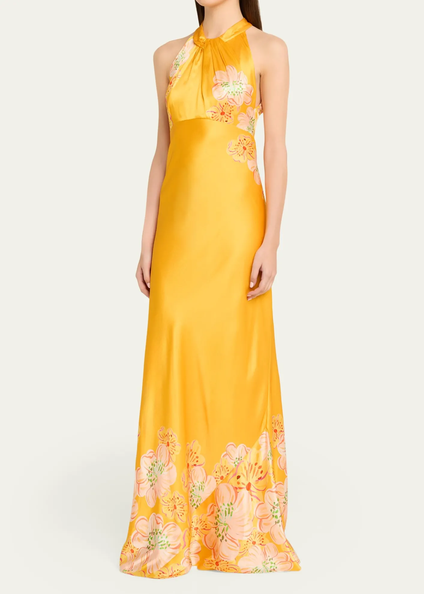 SaloniCozette Floral Silk Dress