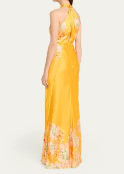 SaloniCozette Floral Silk Dress