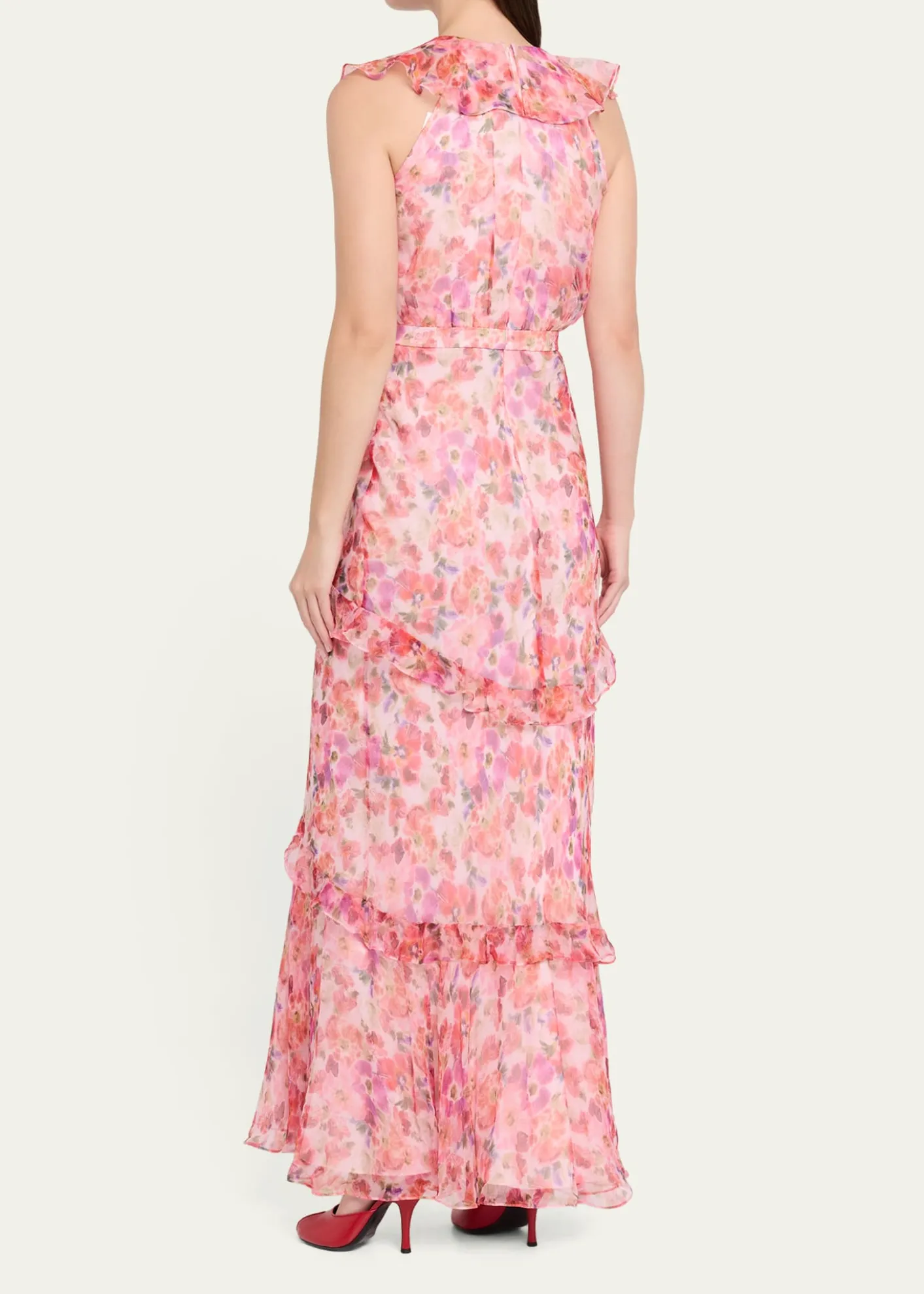 SaloniRita Tiered Ruffle Cocktail Dress