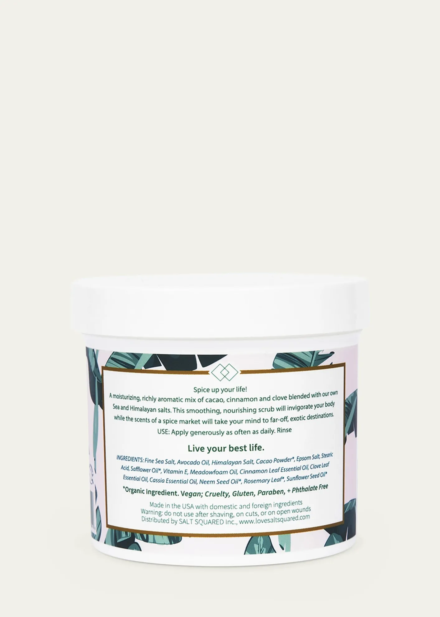 SALT LIVE ENERGIZEDSalt and Cacao Spice Body Scrub, 12 oz.