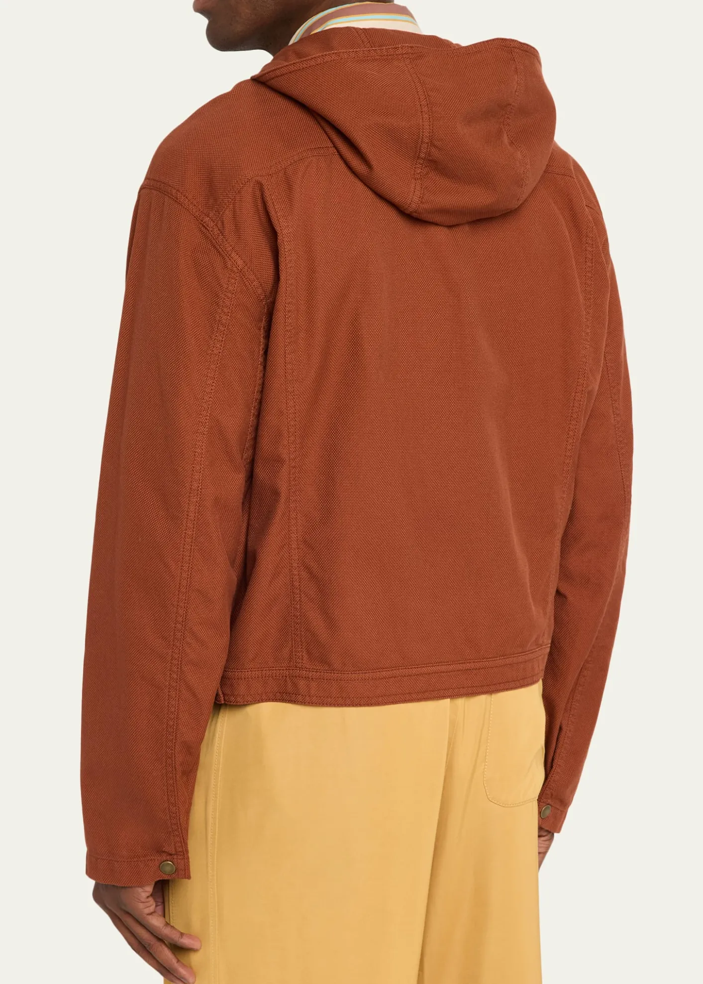 SanderlakMen's Cotton Hooded Utility Jacket