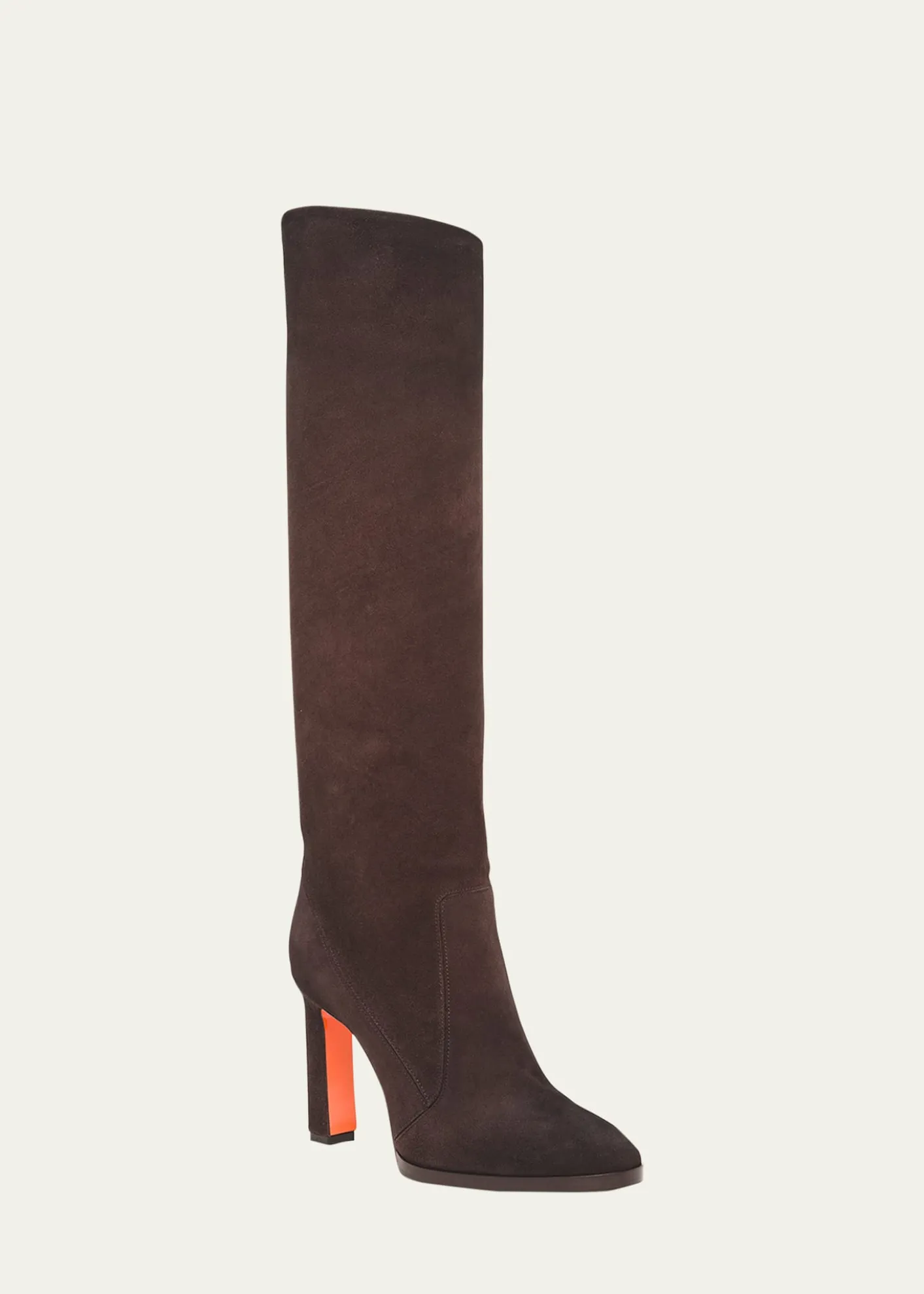 SantoniAndy Suede Stiletto Knee Boots