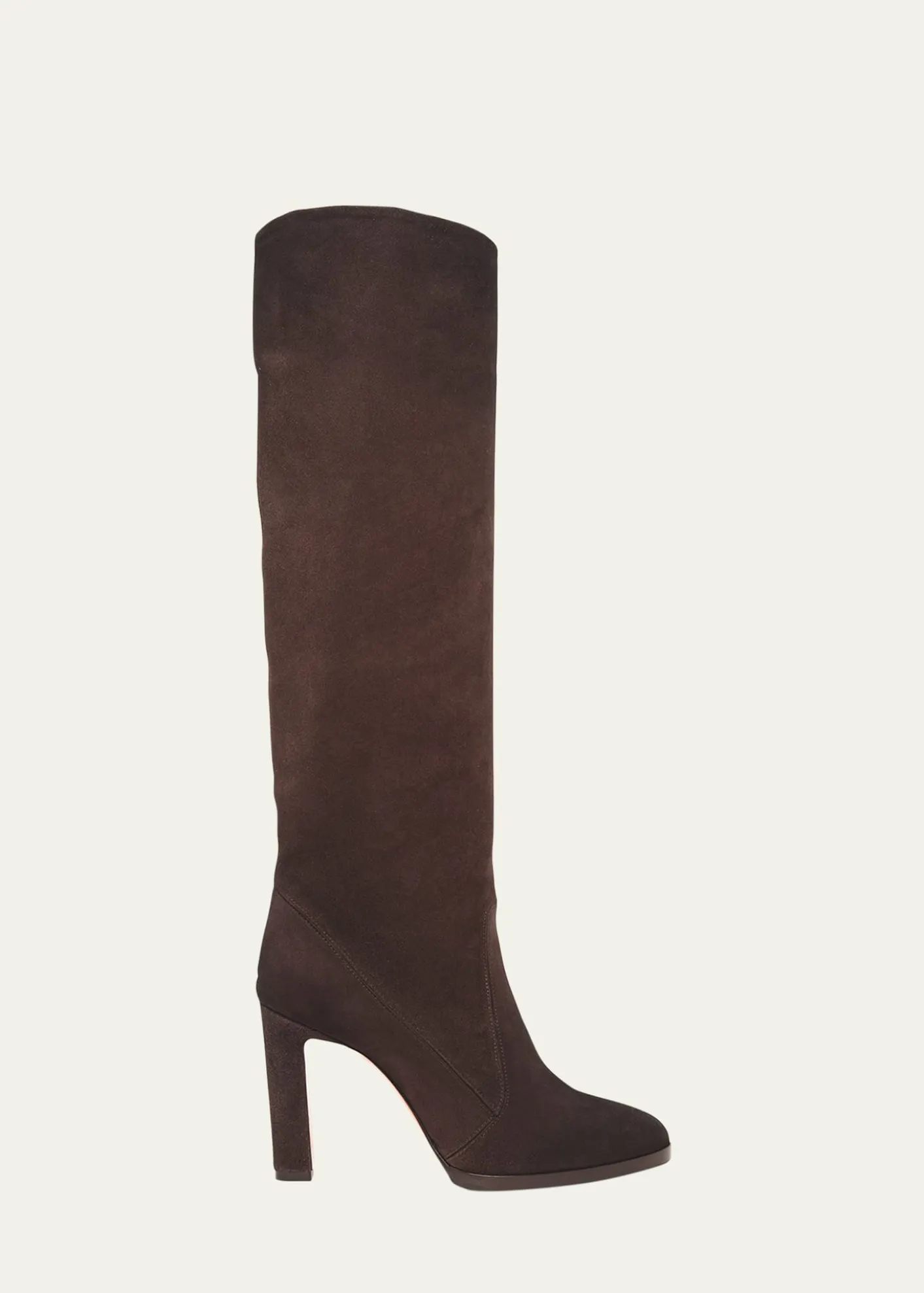 SantoniAndy Suede Stiletto Knee Boots