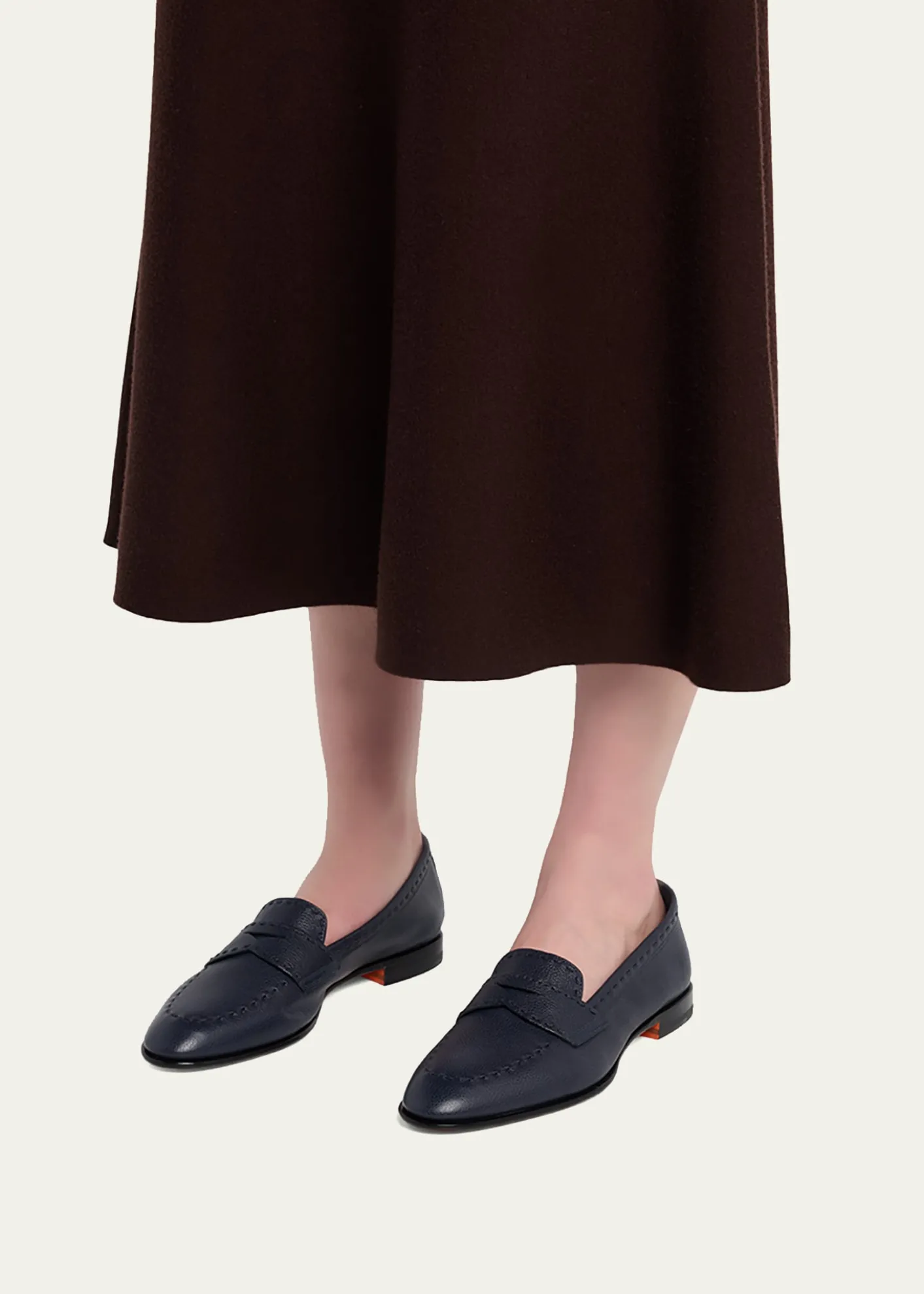 SantoniMarlene Leather Penny Loafers