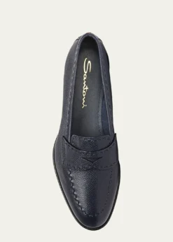 SantoniMarlene Leather Penny Loafers