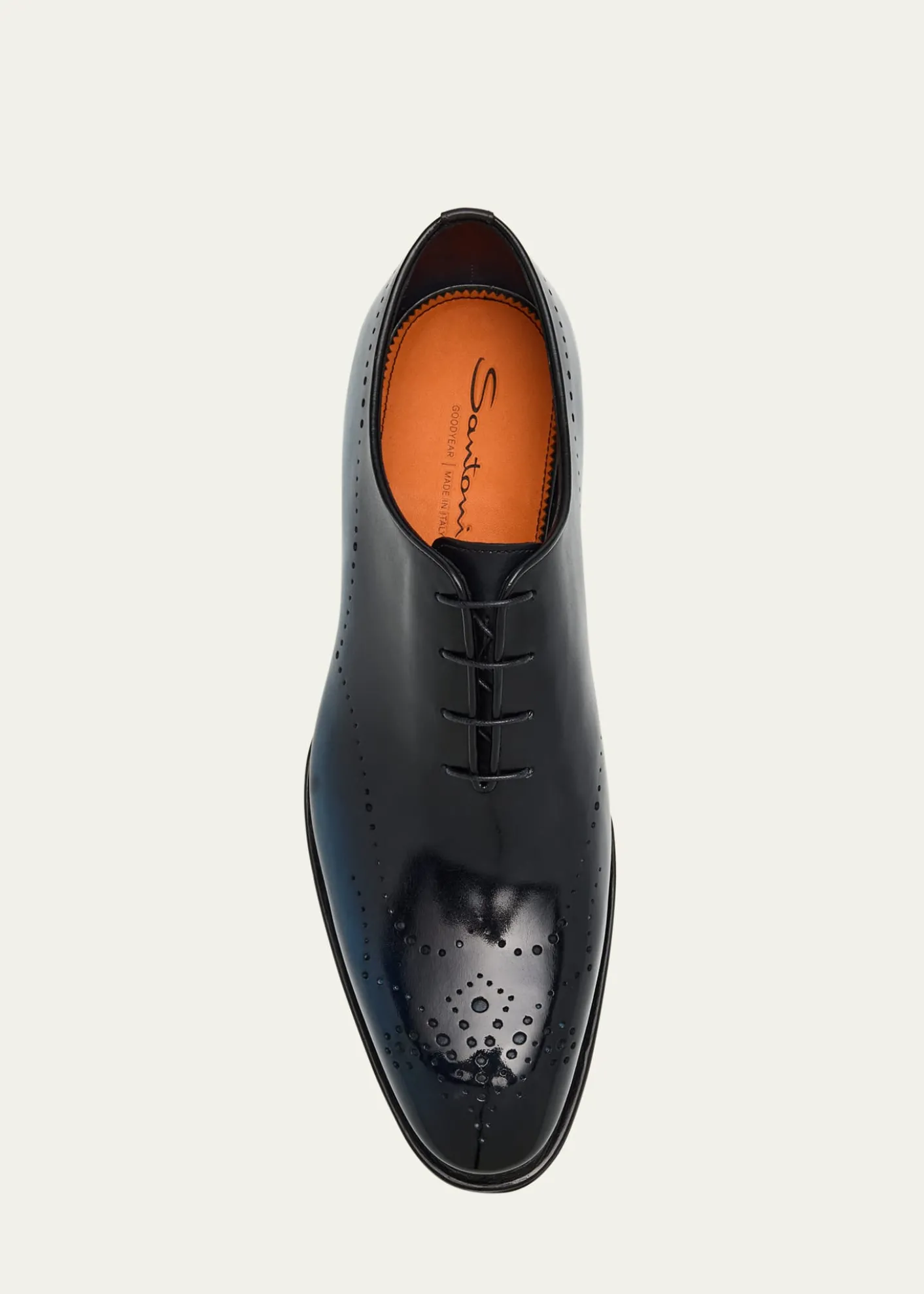SantoniMen's Kaj Bicolor Brogue Leather Oxfords