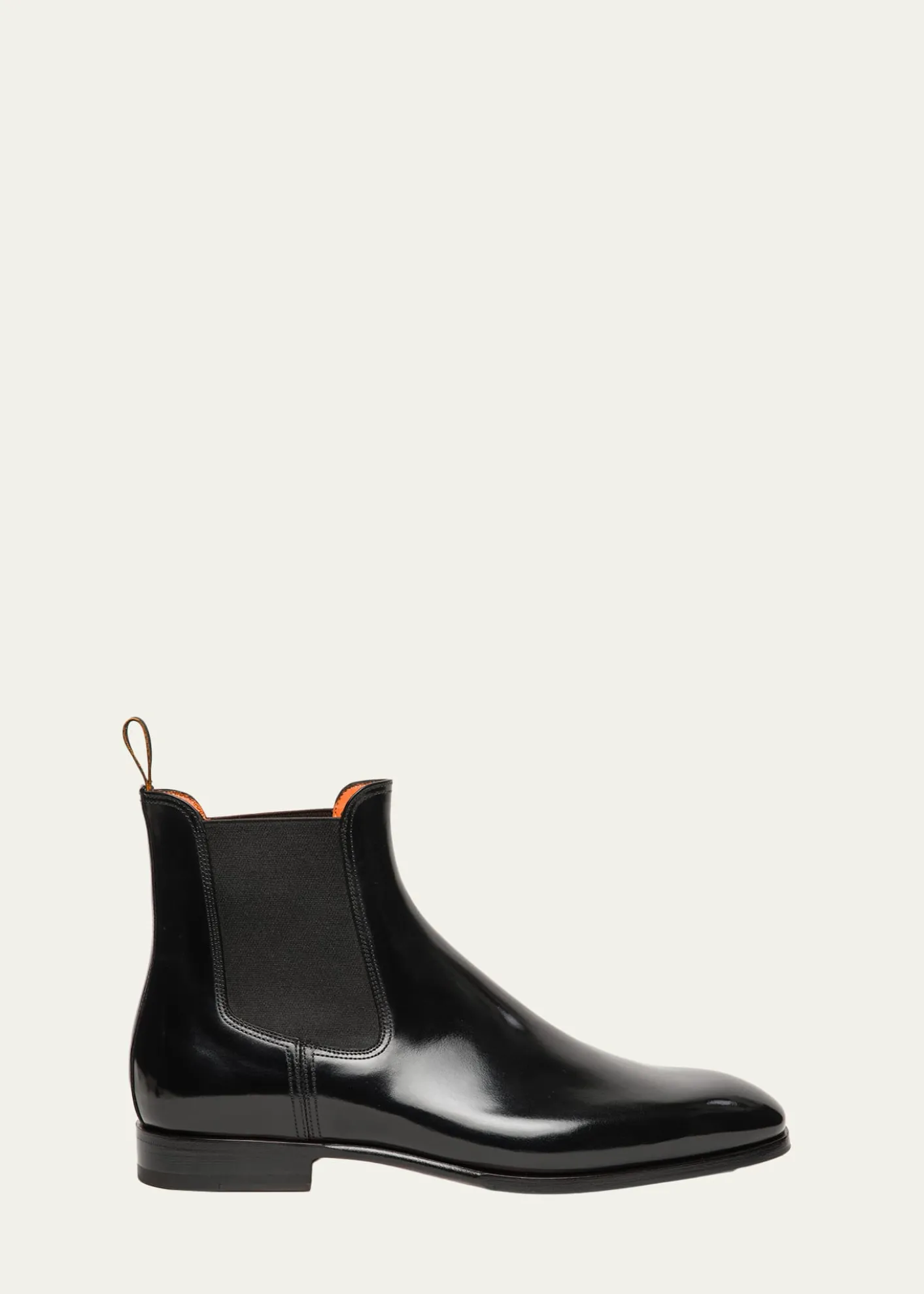 SantoniMen's Archerboot Leather-Sole Burnished Calfskin Chelsea Boots