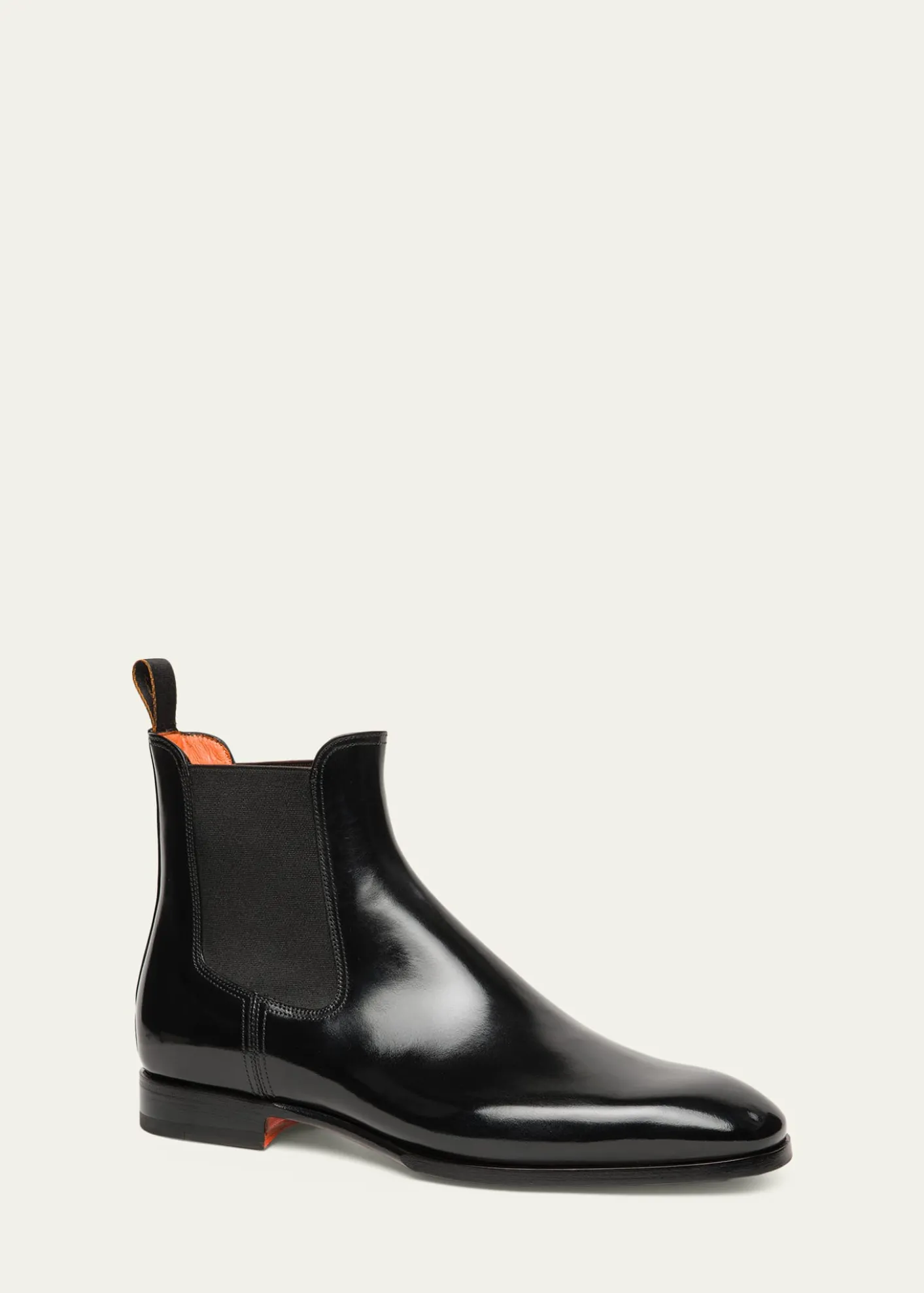 SantoniMen's Archerboot Leather-Sole Burnished Calfskin Chelsea Boots