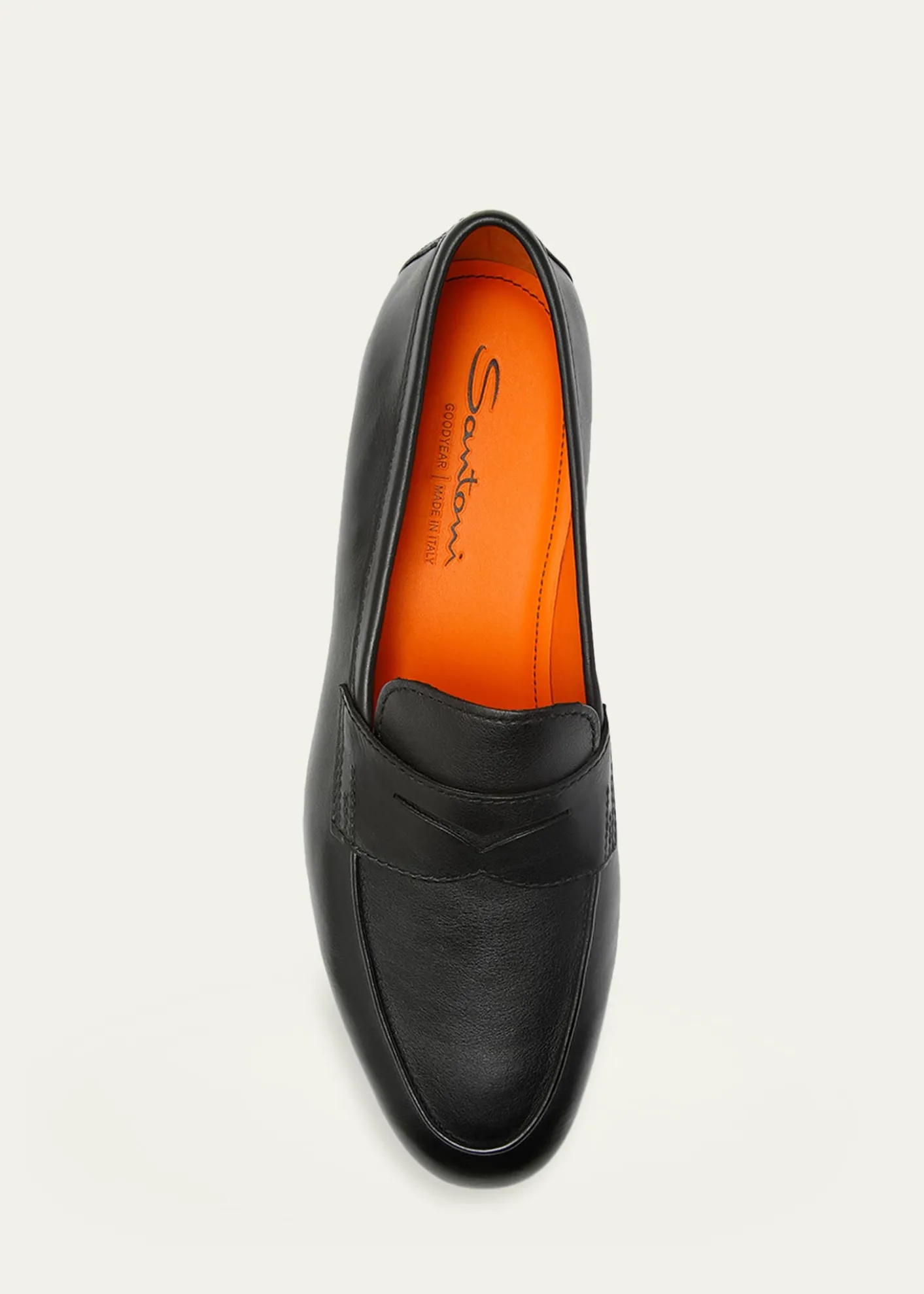 SantoniMen's Carlo Leather Penny Loafers