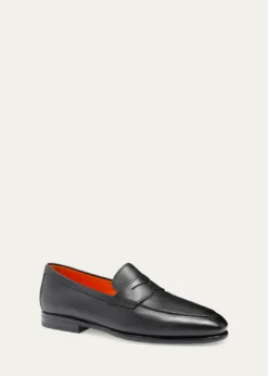 SantoniMen's Carlo Leather Penny Loafers