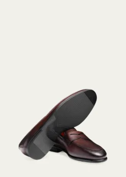 SantoniMen's Carlo Leather Penny Loafers