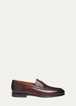 SantoniMen's Carlo Leather Penny Loafers
