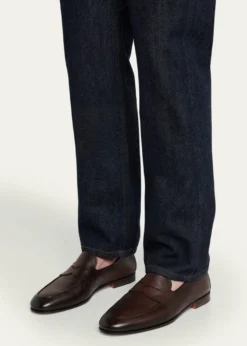 SantoniMen's Carlos Reverse Goodyear Leather Loafers