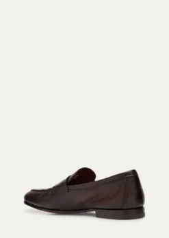 SantoniMen's Carlos Reverse Goodyear Leather Loafers