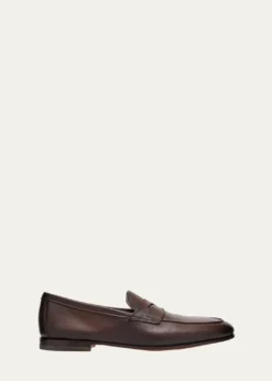 SantoniMen's Carlos Reverse Goodyear Leather Loafers
