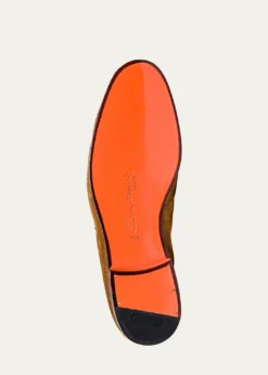 SantoniMen's Carlos Suede Penny Loafers