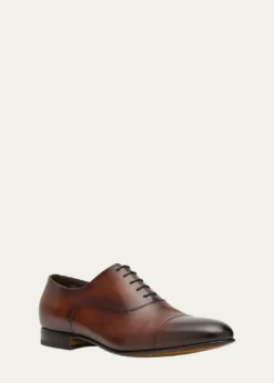SantoniMen's Darian Calfskin Leather Oxfords