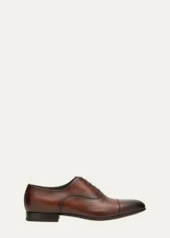 SantoniMen's Darian Calfskin Leather Oxfords