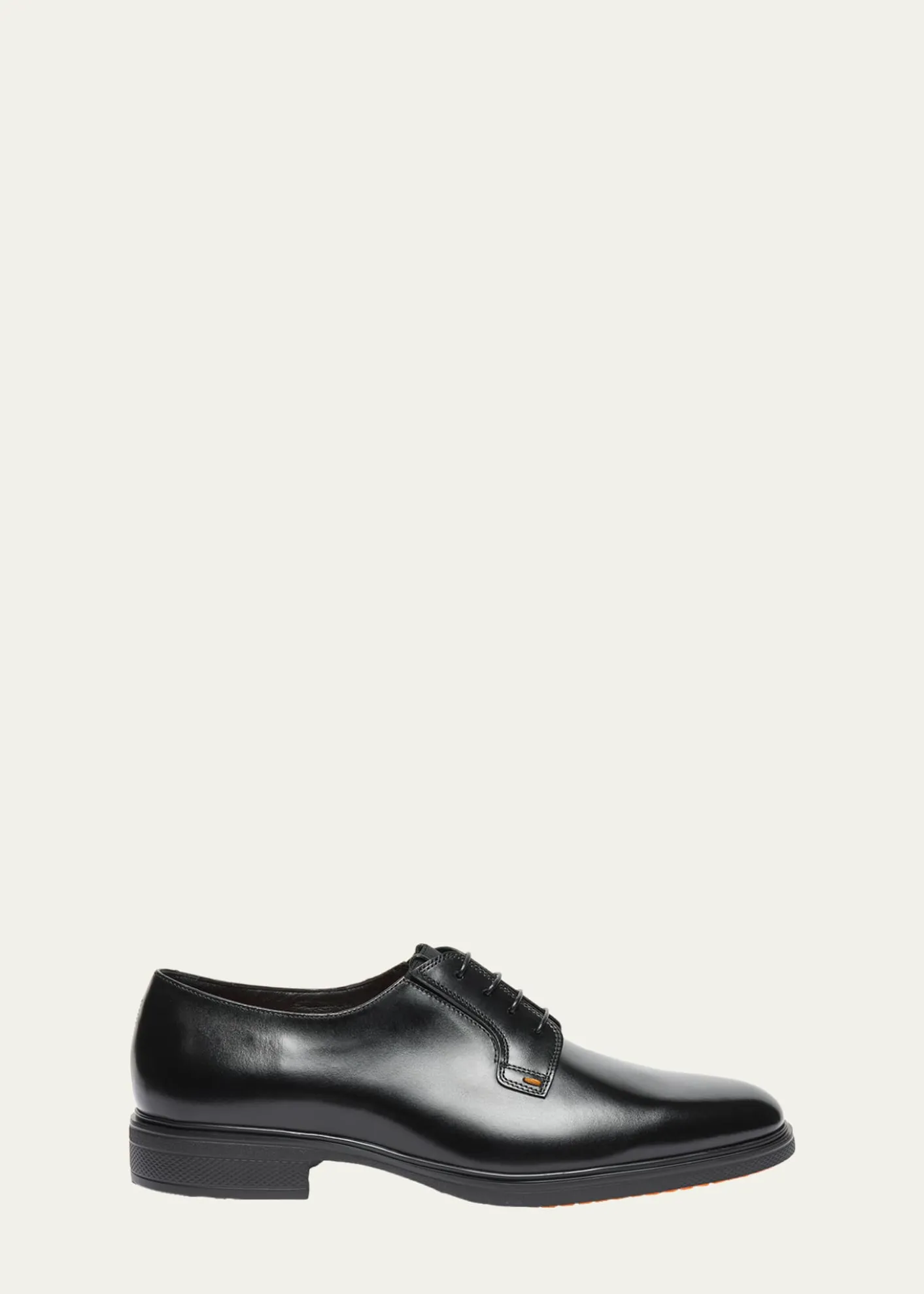 SantoniMen's Easy Collection Leather Rubber-Sole Derby Shoes