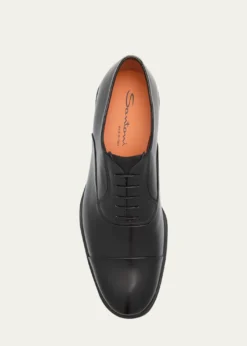 SantoniMen's Easy Leather Cap-Toe Oxfords