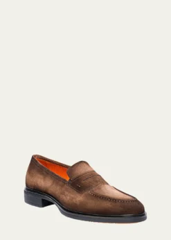 SantoniMen's Easy Suede Penny Loafers