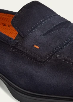 SantoniMen's Easy Suede Penny Loafers