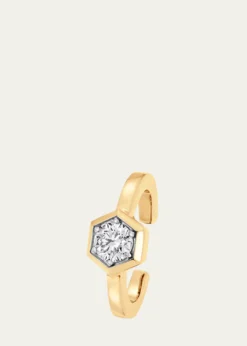Sara WeinstockHoney Comb 18K Gold & Diamond Ear Cuff