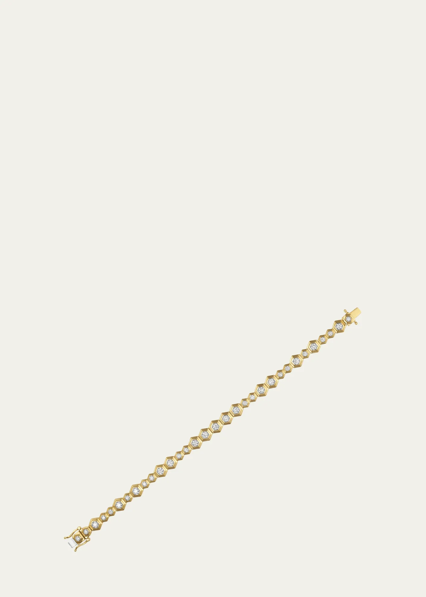Sara WeinstockHoney Comb 18K Gold & Diamond Full Bracelet