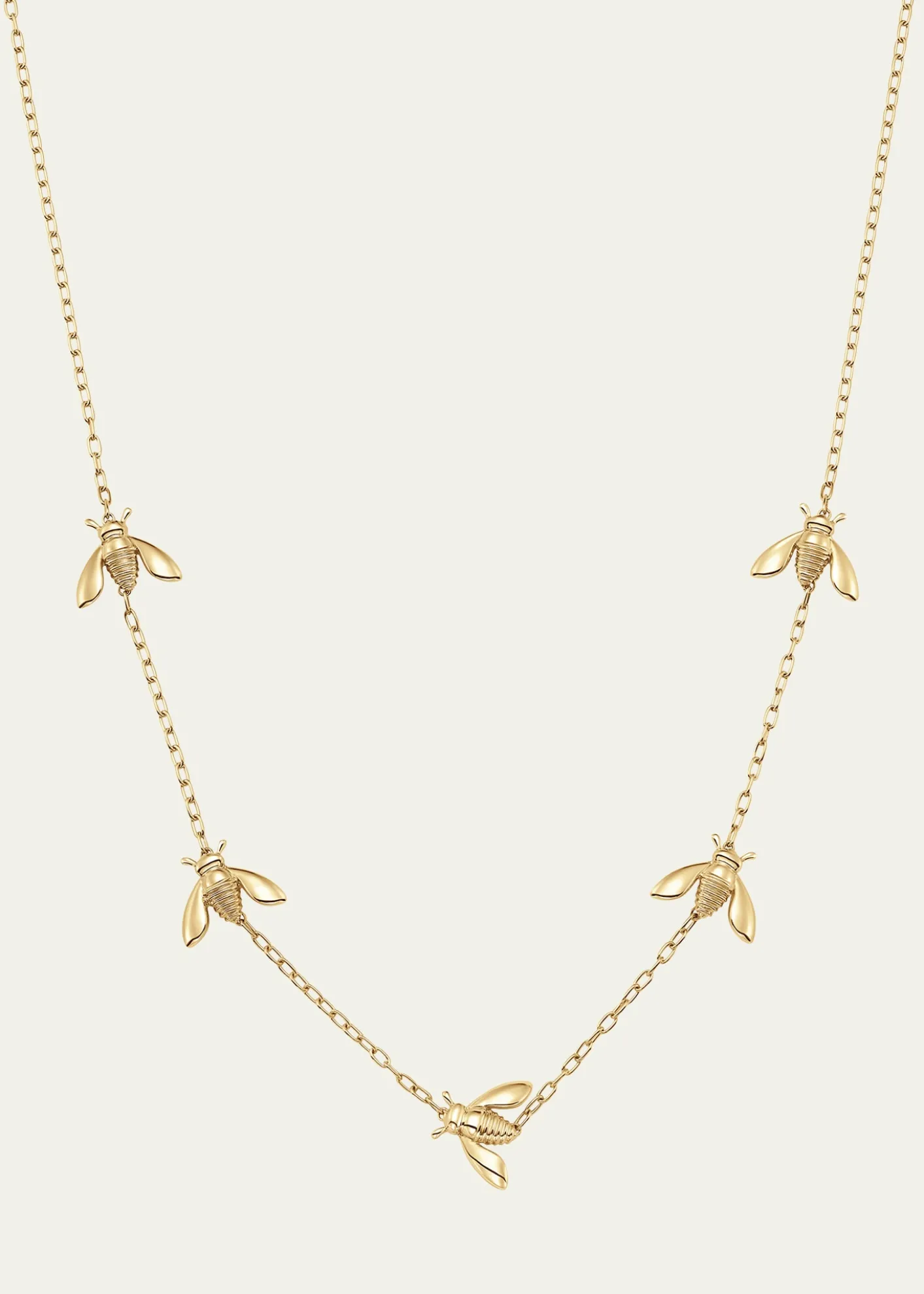Sara Weinstock18K Yellow Gold Queen Bee Extra Petite 5-Station Necklace