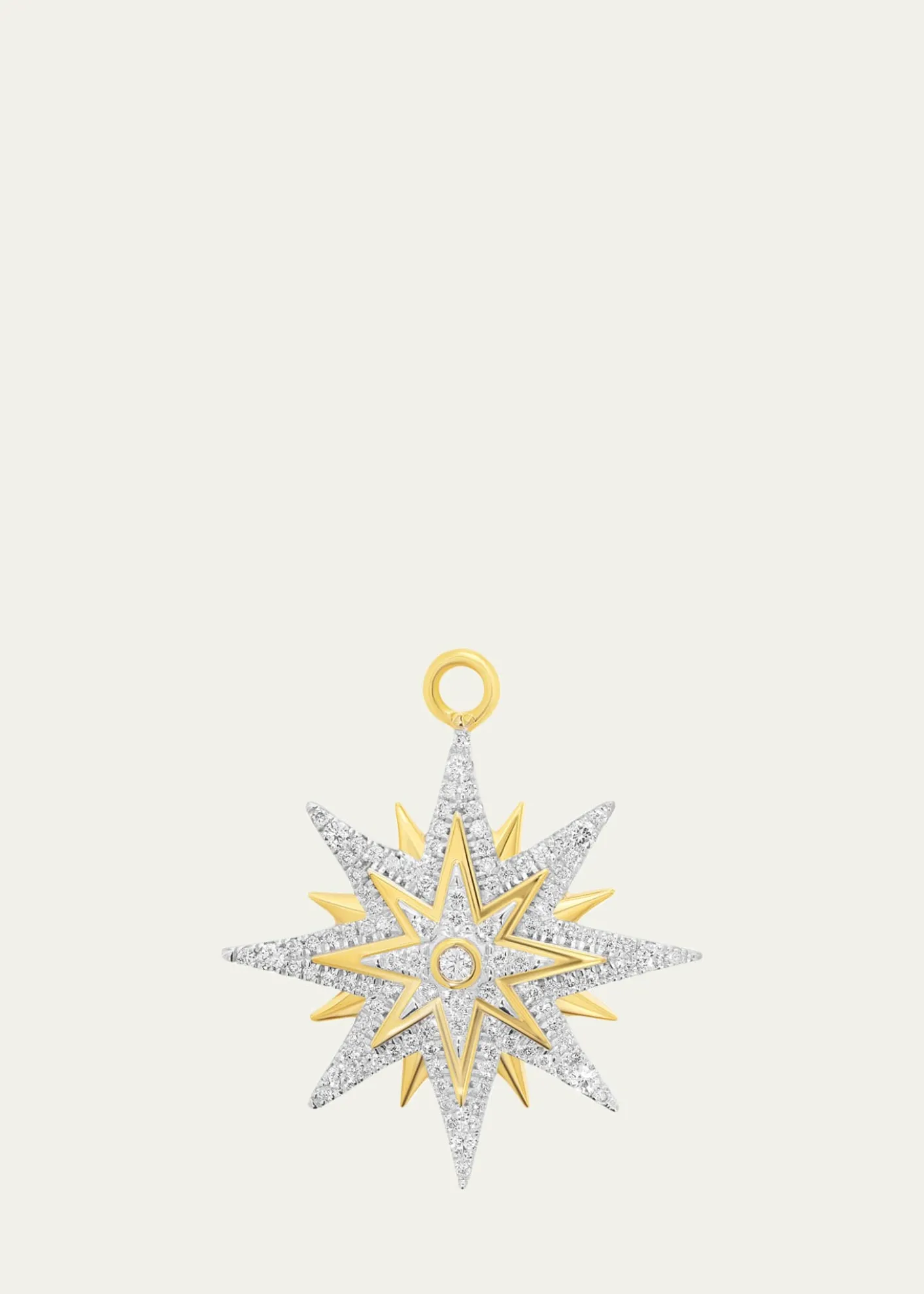 Sara WeinstockSW 18K Gold & Diamond Sunburst Charm
