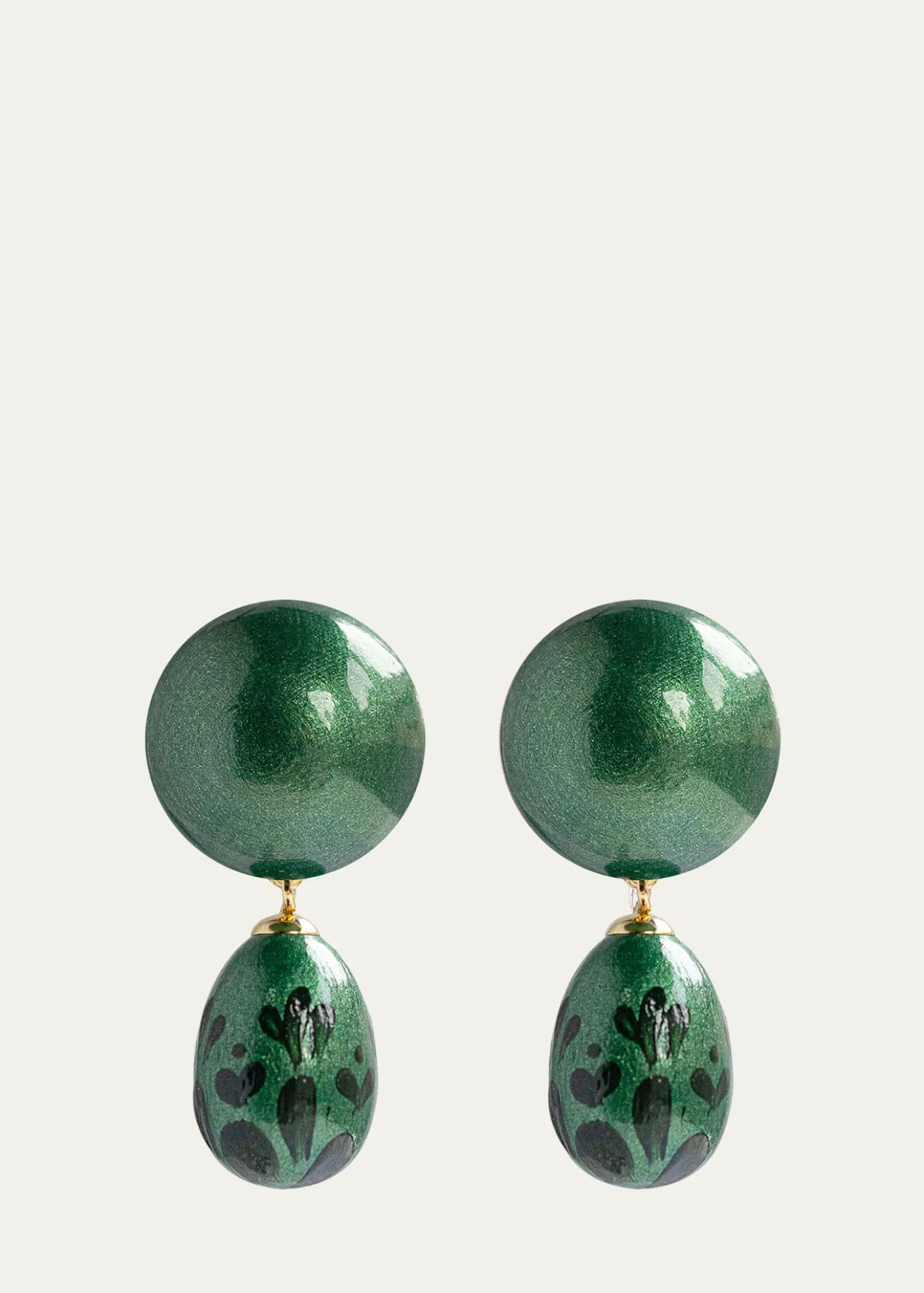 Saule LabelCalista Earrings in Temple Jade