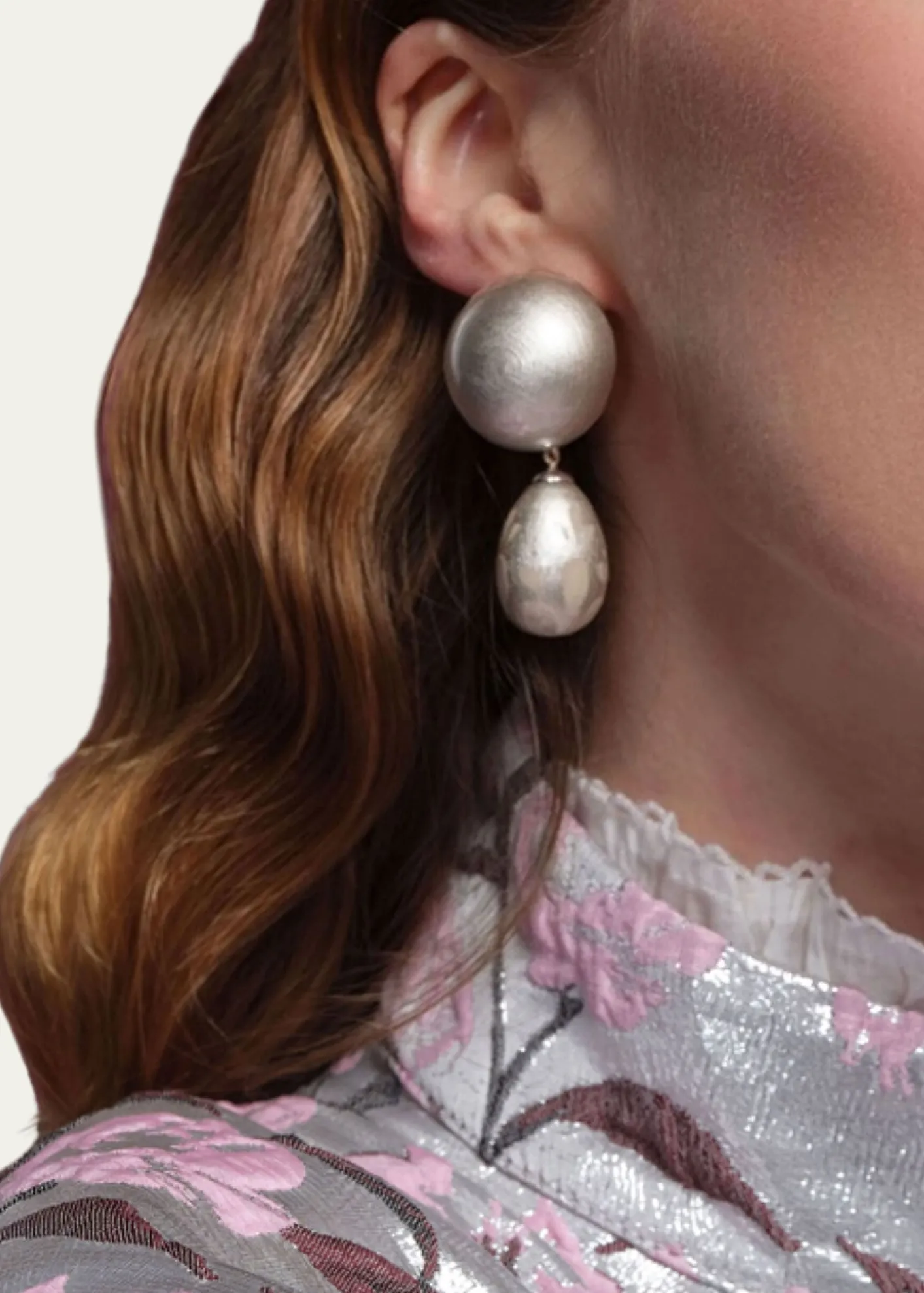 Saule LabelCalista Earrings in Platinum Glow