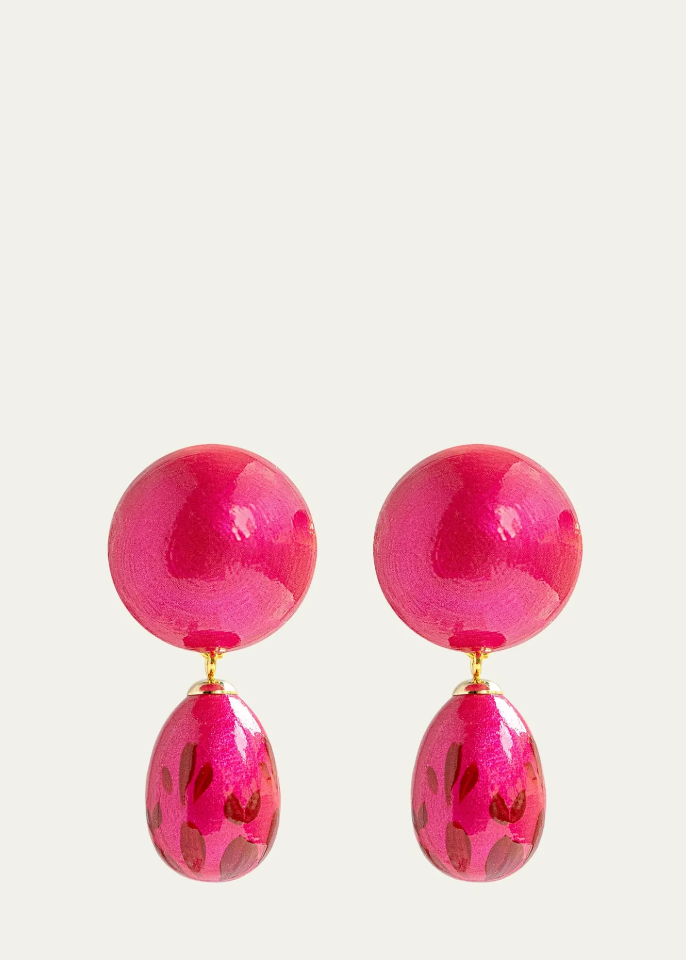 Saule LabelCalista Earrings in Rosso Divine