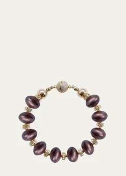 Saule LabelMika Chocolate Cherry Bracelet, 8.5"L