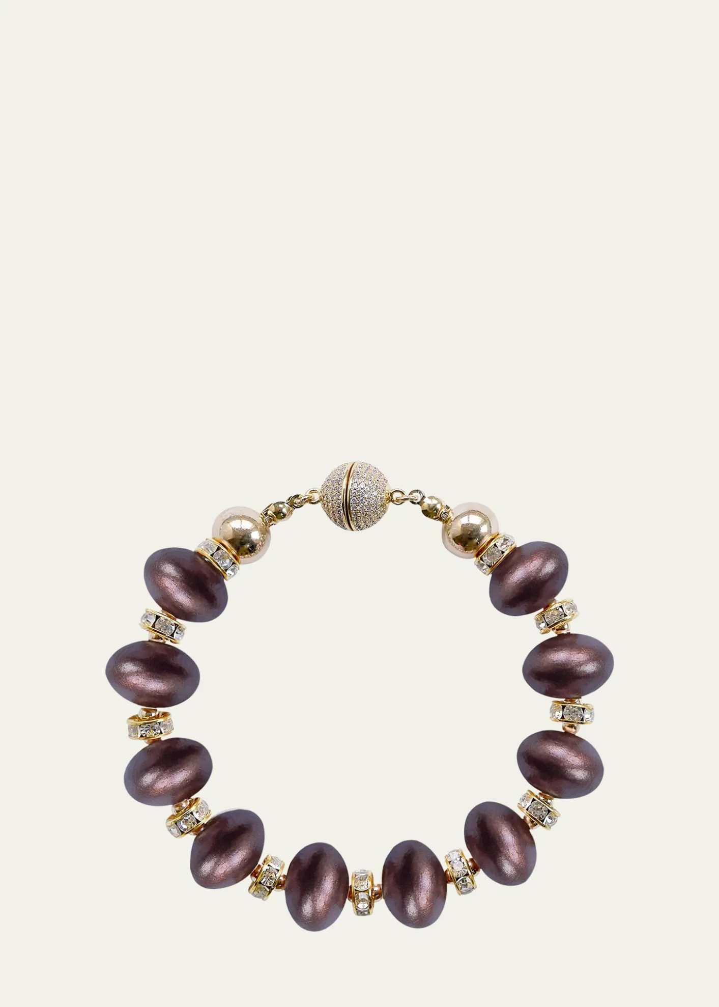 Saule LabelMika Chocolate Cherry Bracelet, 8.5"L