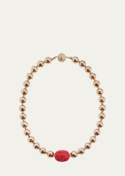 Saule LabelCassia Necklace in Crimson Bloom