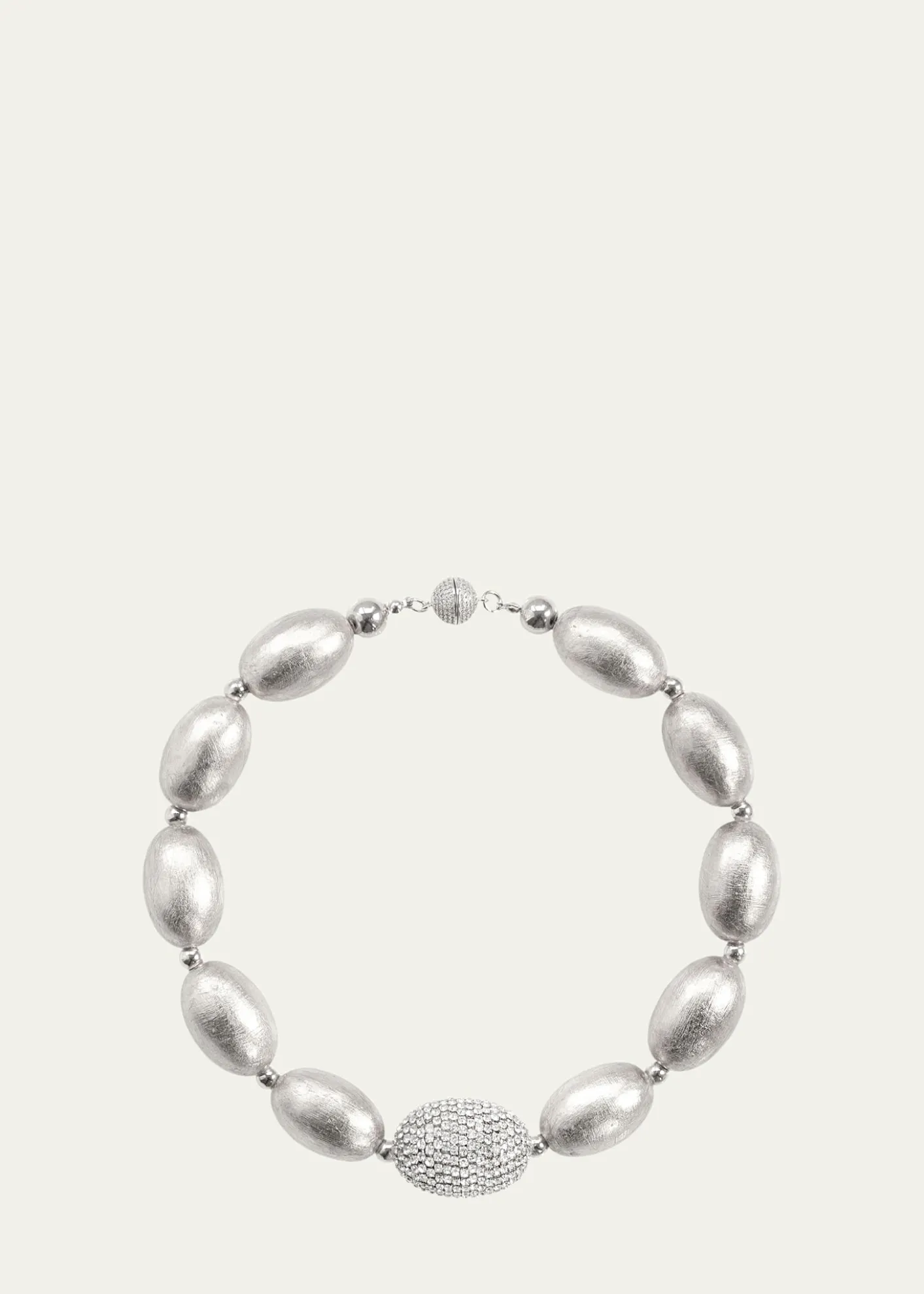 Saule LabelCherie 18" Necklace in Silver Sheer