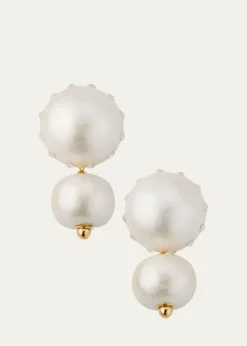 Saule LabelLivia White Heron Earrings