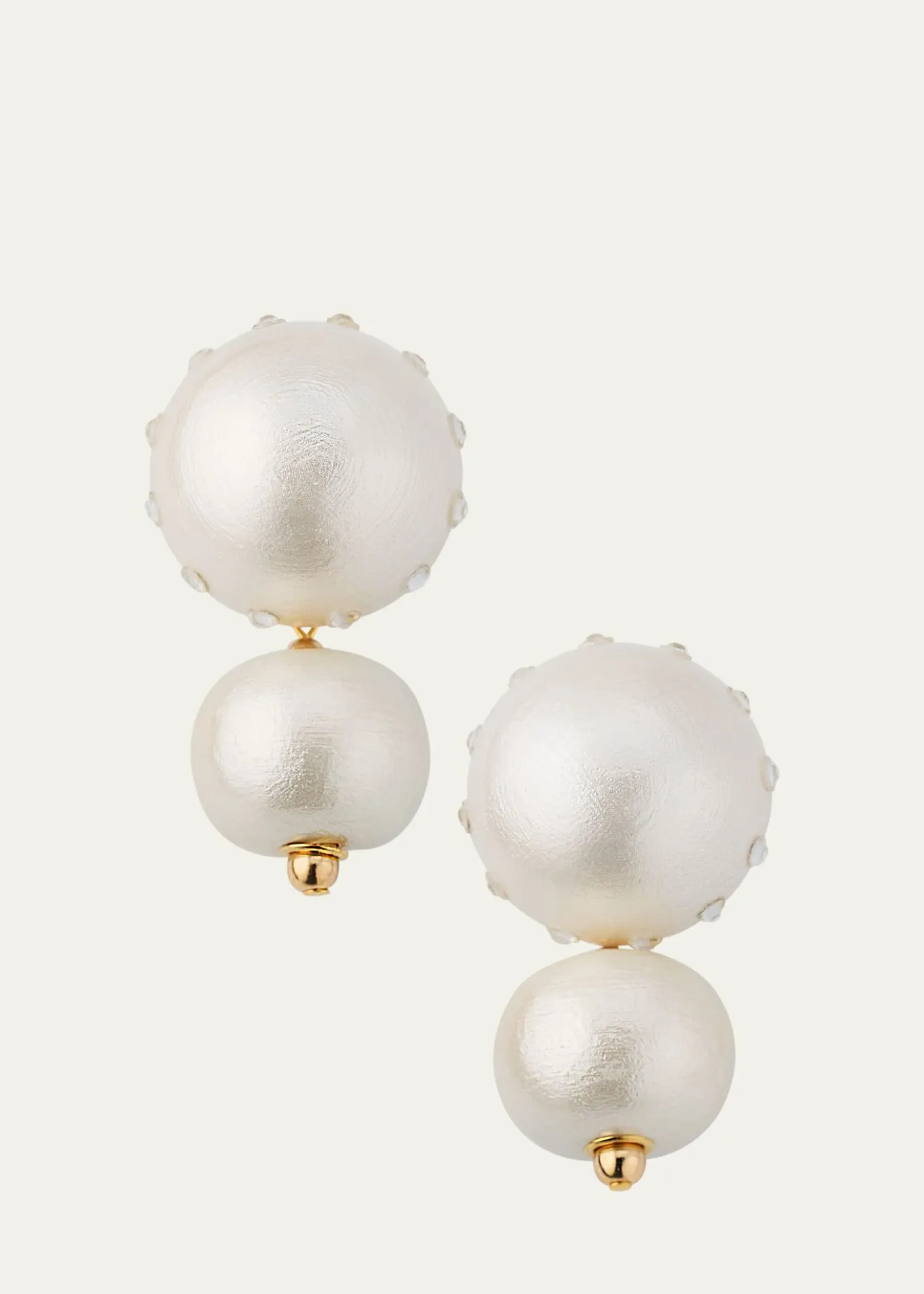 Saule LabelLivia White Heron Earrings