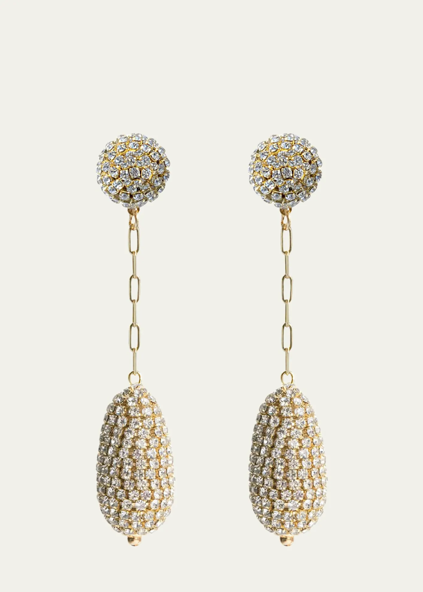 Saule LabelMarcelle Short Drop Earrings in Gold