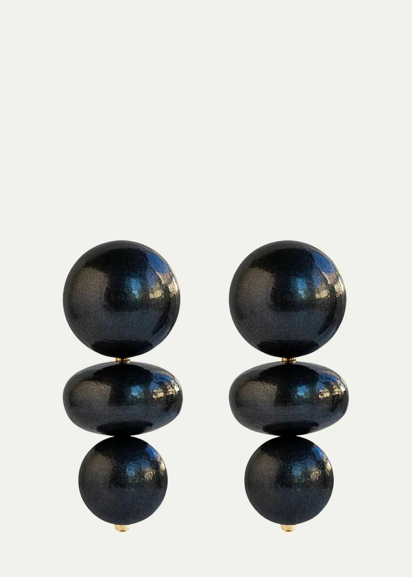 Saule LabelNola Black Coral Earrings