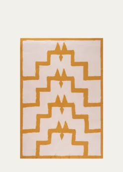 Saved NYBodrum Sea Salt and Mustard Blanket, 51" x 71"