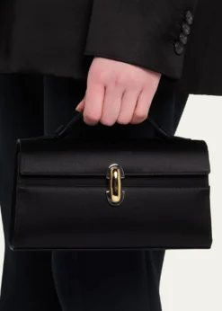SavetteSymmetry Satin Pochette Top-Handle Bag