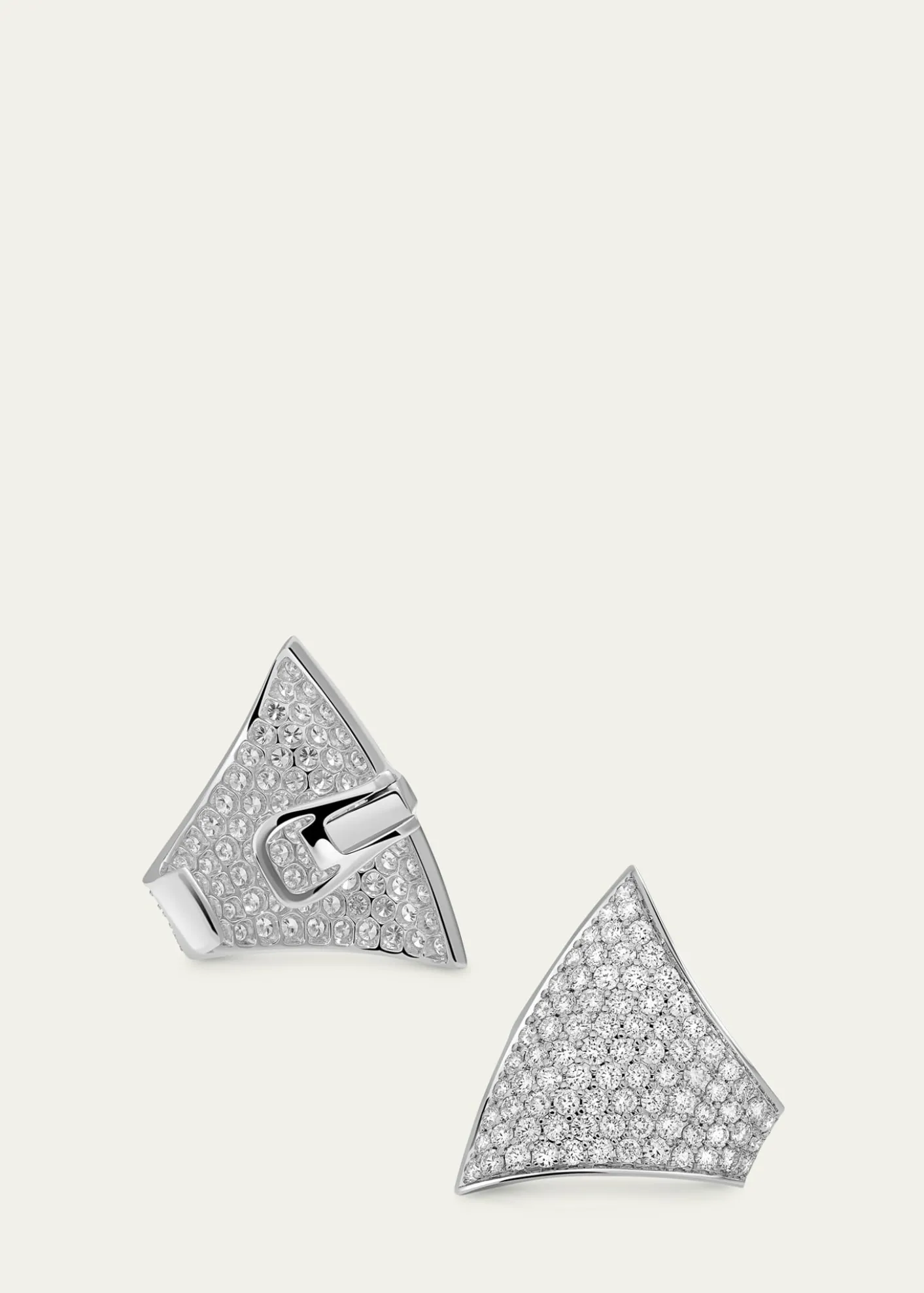 SavolinnaMaxi Ergo 18K White Gold Diamond Pave Ear Cuff, Single
