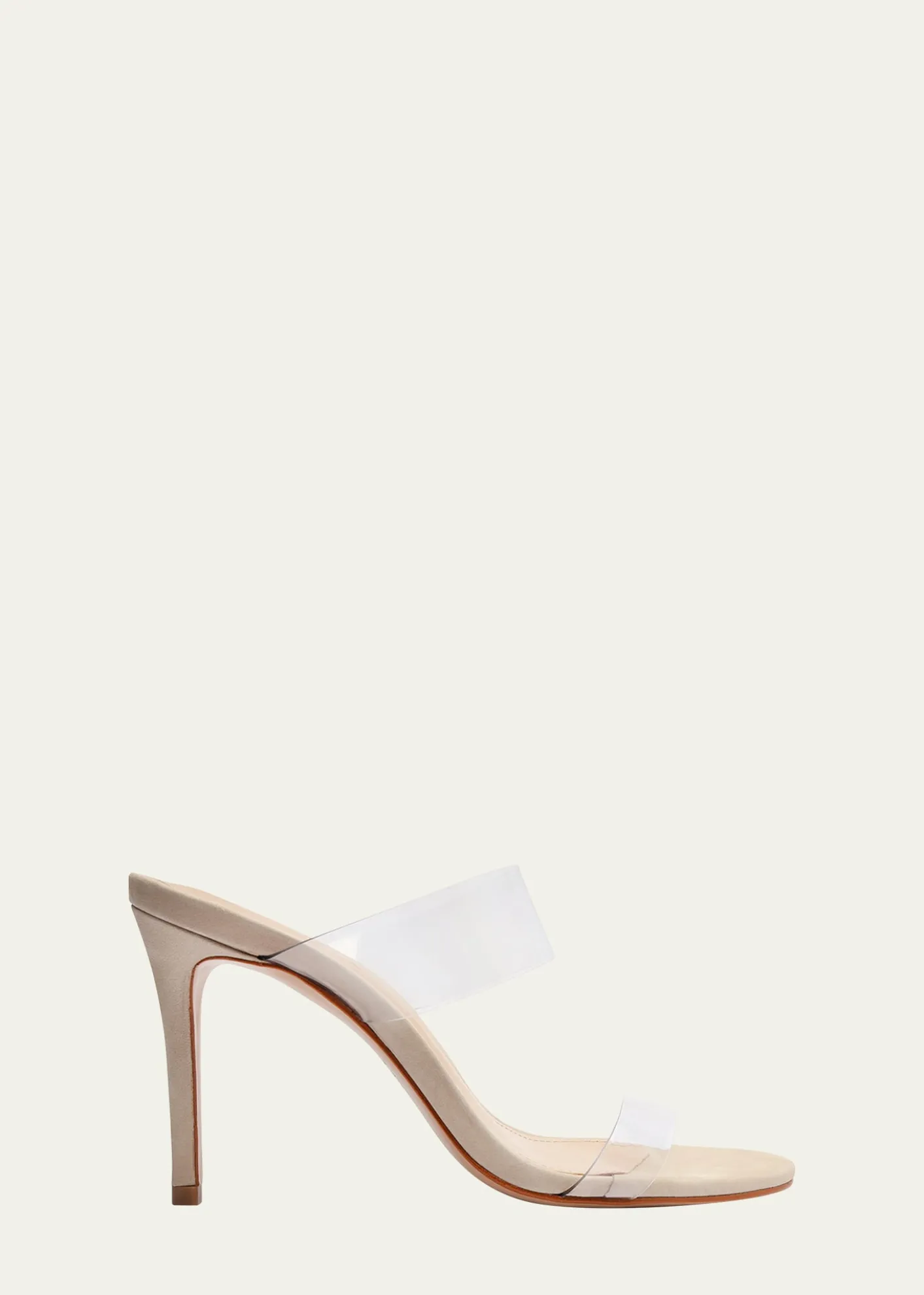 SchutzAriella Strappy See-Through Vinyl Slide High-Heel Sandals