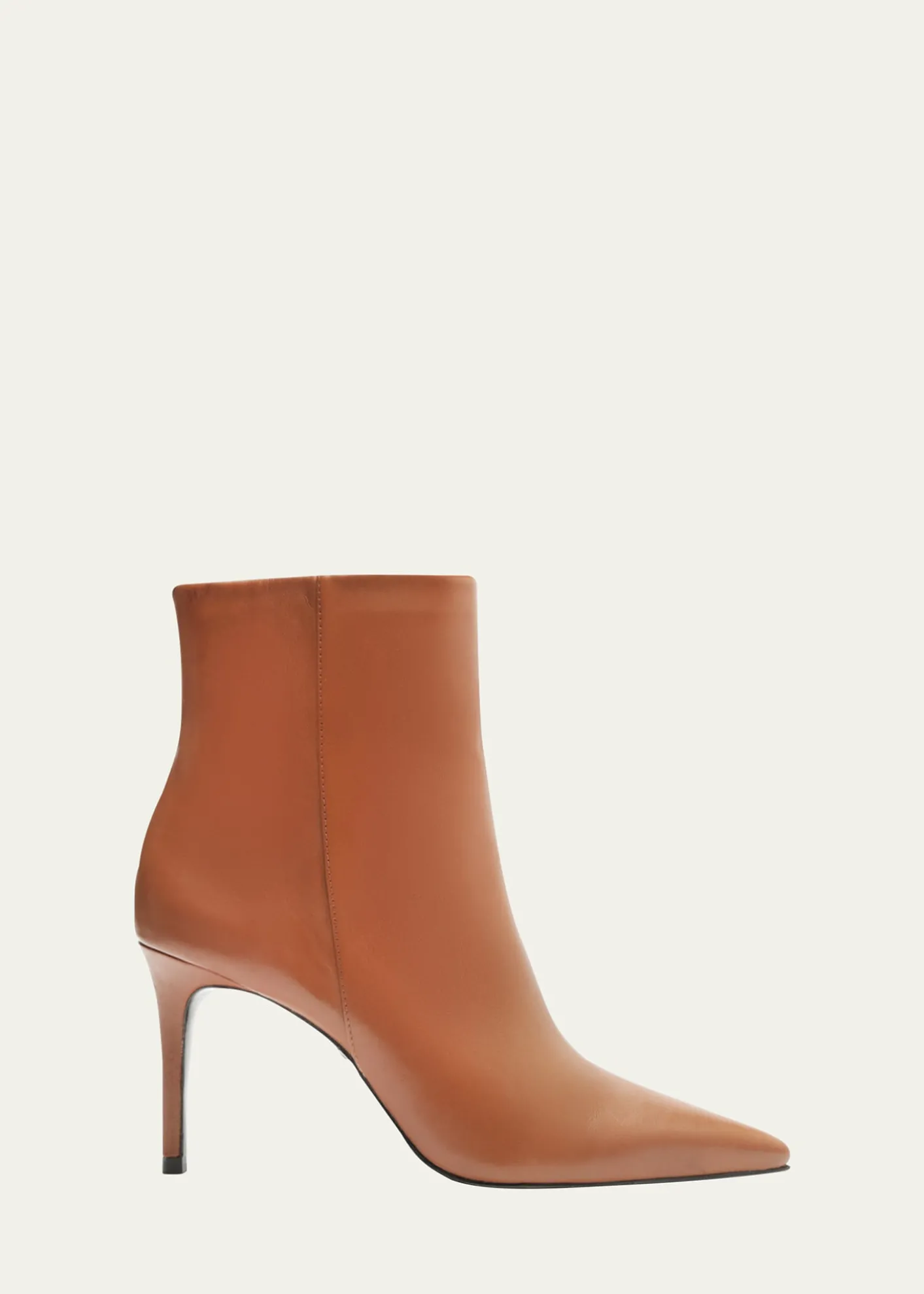 SchutzMikki Leather Stiletto Zip Booties