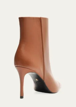 SchutzMikki Leather Stiletto Zip Booties