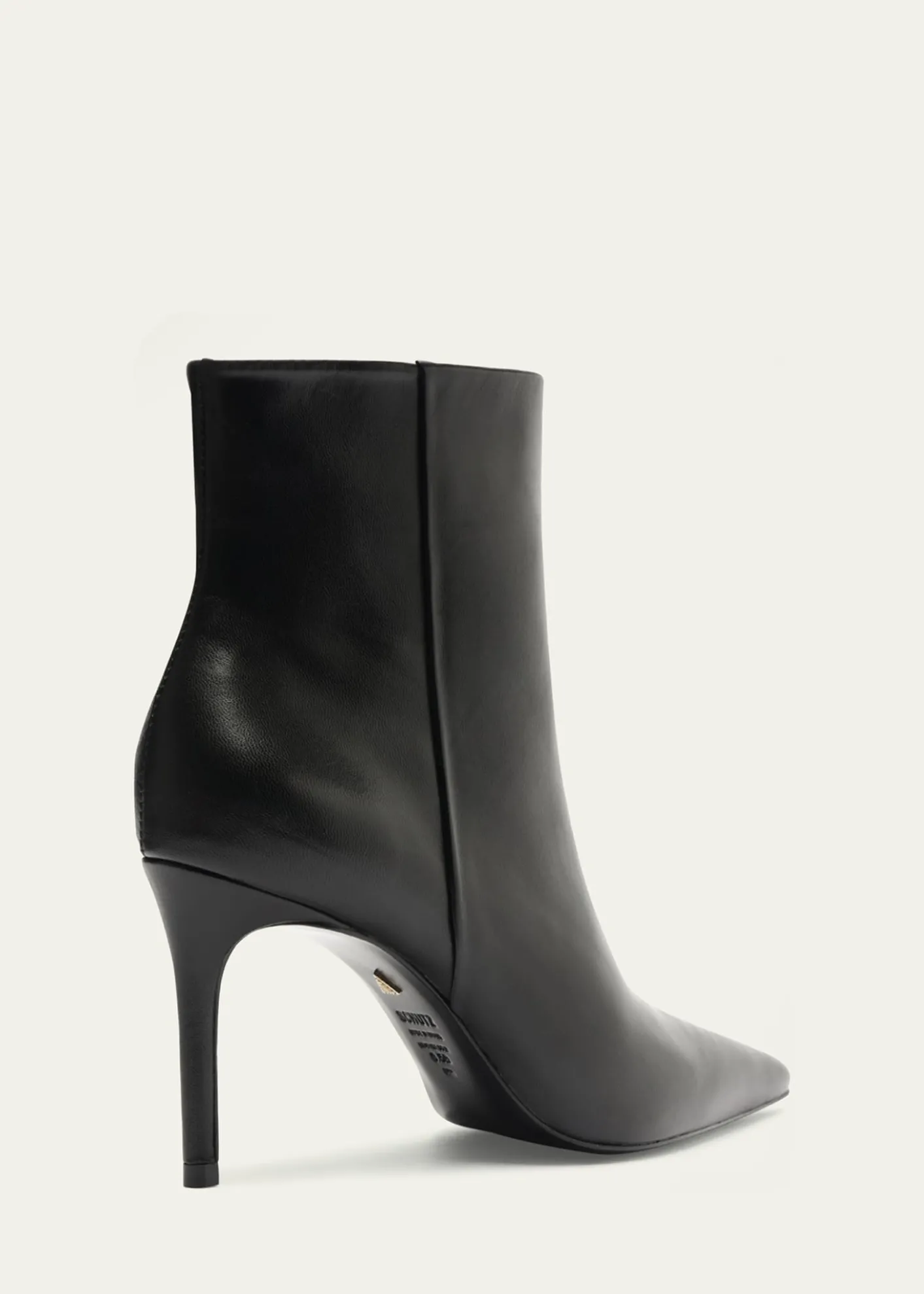 SchutzMikki Leather Stiletto Zip Booties