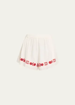 SeaCatharina Embroidered Shorts